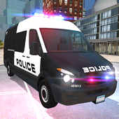 ʻ(American Police Van Driving)