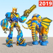 ��ʨ�����˱���(Elephant Robot Vs Lion Robot)