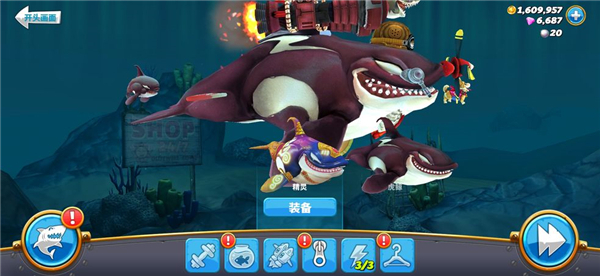 饥饿鲨世界国际服鲨鱼信息页面